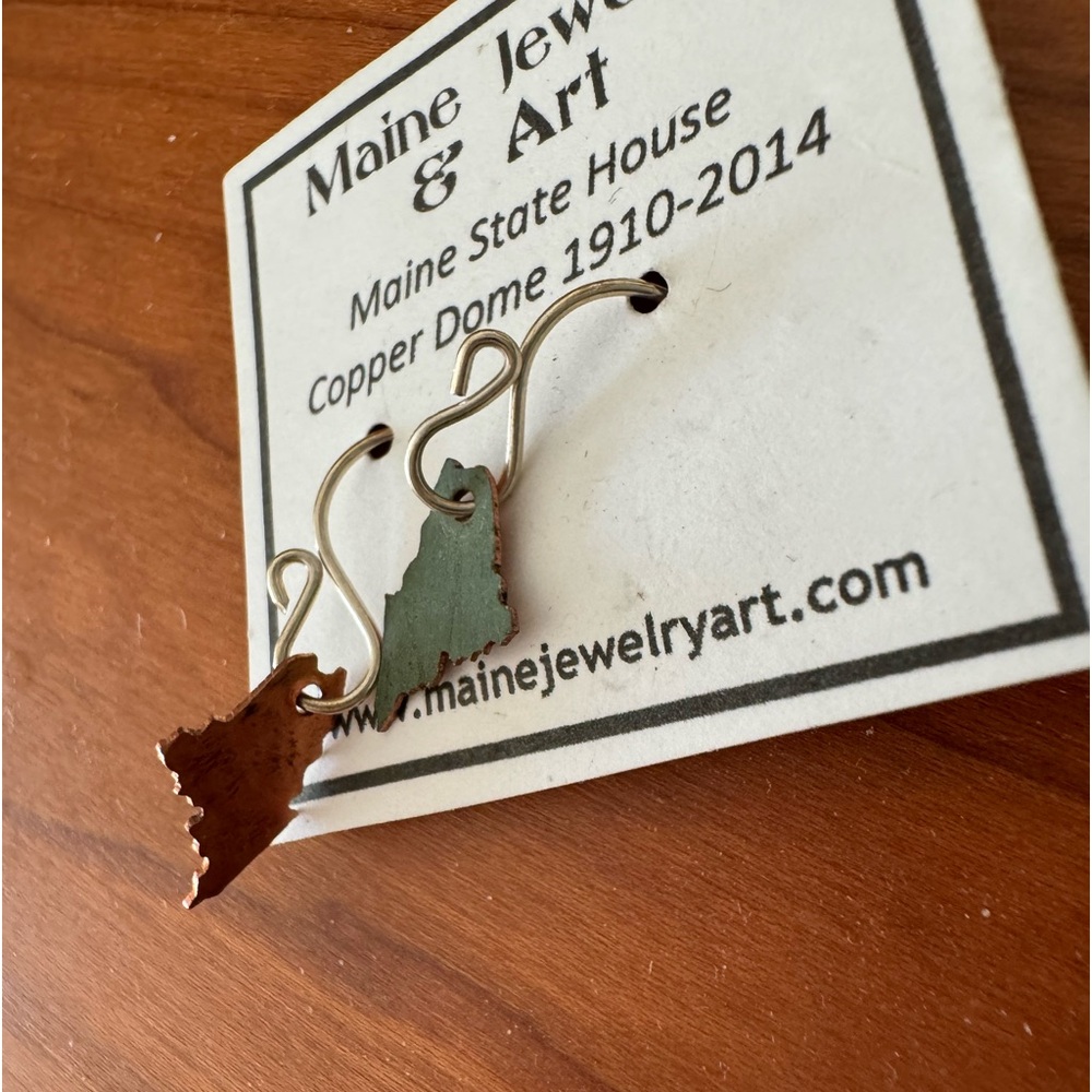 Maine copper earrings